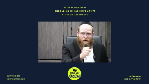 Parshas Bamidbar – Enrolling in Hashem’s army