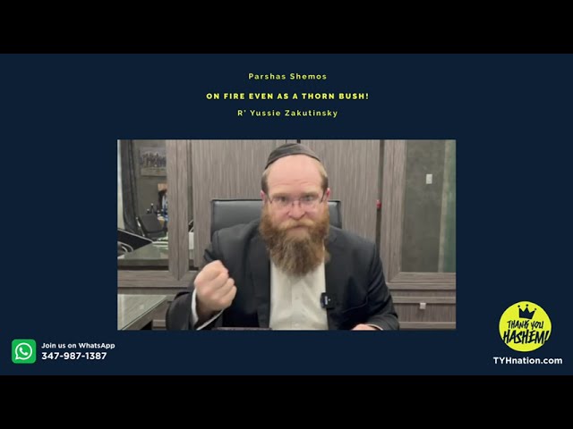 Parshas Shemos | On fire even as a thorn bush!